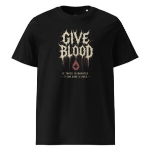 Give Blood T-Shirt (Black)