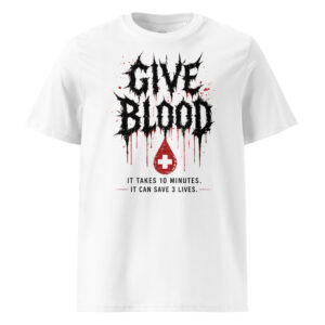 Give Blood T-Shirt (White)