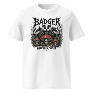 Badger Badger Mushroom T-Shirt (White)