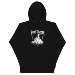 Boat. Rudder. Strange. Mountain. Hoodie (Black)